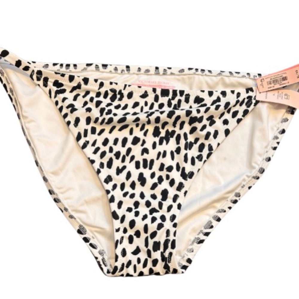 Victoria Secret black and white bikini bottom